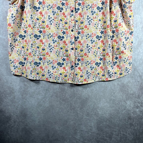 Duluth Trading‎ Co. Sidewinder Cap Sleeve Gardening Shirt Womens Size 4X Pink - Picture 4 of 10